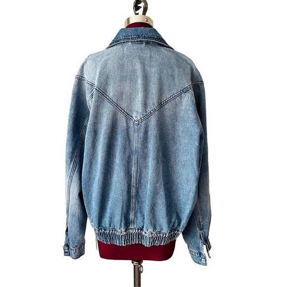 NWT BlankNYC Evereve Wondering Why Denim Jacket sz L - Picture 7 of 14